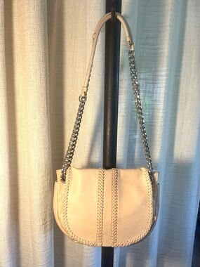 Ramy Brook New York Cream Leather Chain-Handle Shoulder Bag